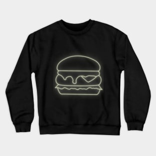 Neon Burger Crewneck Sweatshirt